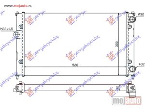 Glavna slika -  HLADNJAK MOTORA 1.6/1.8 8V (-AC) (52x32) Seat inca 93-03 -dostupno - MojAuto