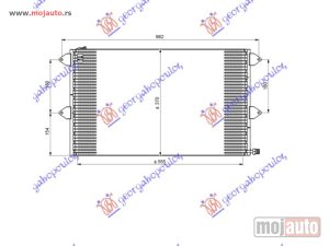 NOVI: delovi  HLADNJAK KLIME (55x35x2.0) Seat inca 93-03 -dostupno