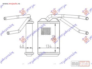 NOVI: delovi  GREJAC KABINE (B) (+/-AC) (205x140) Daewoo nexia sdn 95- -dostupno