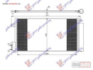 Glavna slika -  HLADNJAK KLIME BENZIN/DIZEL (62.7x29.5) Lancia delta 08-14 -dostupno - MojAuto