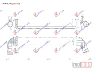 Glavna slika -  HLADNJAK INTERKULERA 1.4 Tsi BENZIN - 2.0 Tdi DIZEL (620x100x76) Vw polo 09-14 -dostupno - MojAuto