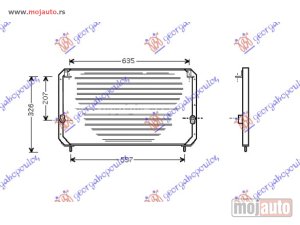 NOVI: delovi  HLADNJAK KLIME (69x34.5) Toyota carina e/corona sdn-l/b 96-01 -nedostupno