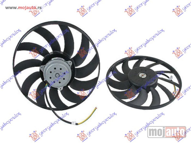 Glavna slika -  VENTILATOR (MOTOR+ELISA) (BENZIN/DIZEL) (380mm) (400W) Audi a4 00-04 -dostupno - MojAuto