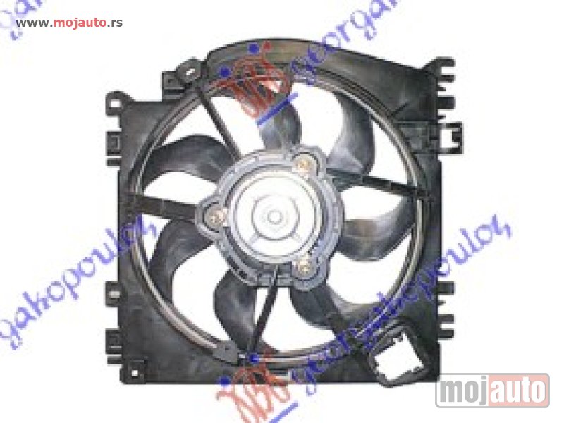 Glavna slika -  VENTILATOR KOMPLET (BENZIN/DIZEL) (+AC) Nissan note 06-13 -dostupno - MojAuto