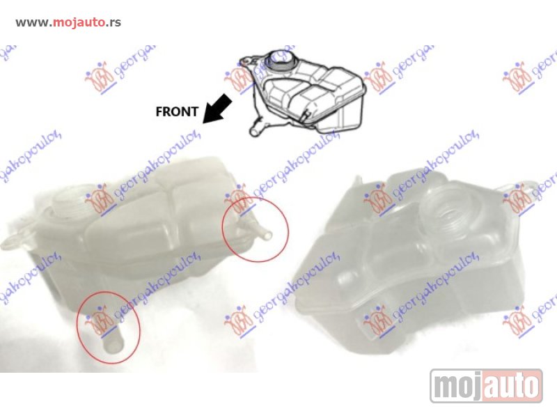 Glavna slika -  POSUDA ZA ANTIFRIZ (2 IZLAZNE CEVI NAPRED) Ford fiesta 02-08 -dostupno - MojAuto