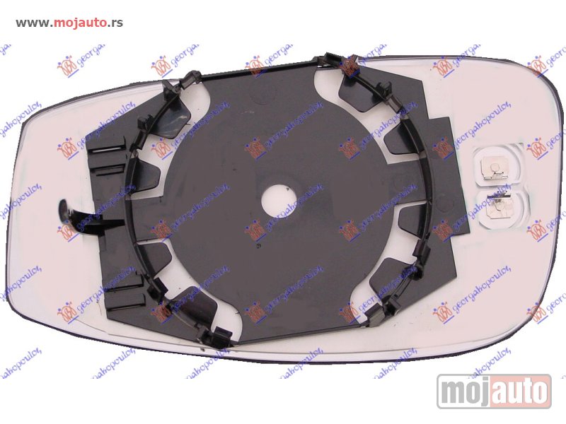 Glavna slika -  STAKLO RETROVIZORA SA GREJACEM -2009 (KONVEKSNO) Levo Fiat panda 03-14 -dostupno - MojAuto