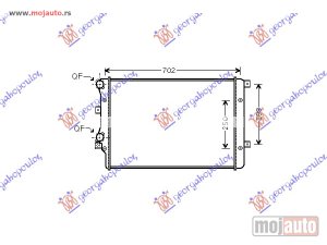 NOVI: delovi  HLADNJAK MOTORA 1.4 TSi BENZIN / 1.9 TDi DIZEL (650x410) (MEHANICKI SPOJ) Vw jetta 05-10 -dostupno