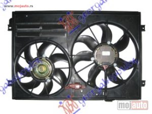 NOVI: delovi  VENTILATOR (DUPLI) KOMPLET (BENZIN/DIZEL) (HLADNJAK 45cm) Audi a3 03-08 -nedostupno