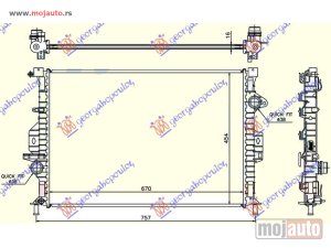 NOVI: delovi  HLADNJAK MOTORA ZA SVE MODELE BENZIN/DIZEL (MAN) (670x454x16) Ford mondeo 07-11 -dostupno