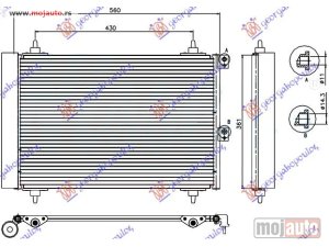 Glavna slika -  HLADNJAK KLIME 1.6 HDi (52x36x17) Citroen berlingo 02-08 -dostupno - MojAuto