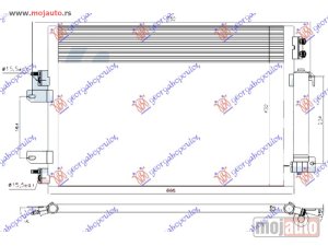 NOVI: delovi  HLADNJAK KLIME 2.0/2.4 BENZIN (AUTO) (665x432) Dodge caliber 07- -dostupno