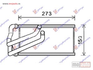 Glavna slika -  GREJAC KABINE (BR) (123x260x26) Dodge caliber 07- -dostupno - MojAuto