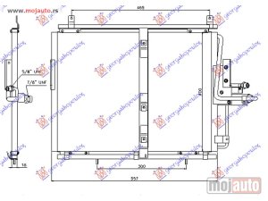 Glavna slika -  HLADNJAK KLIME 260/280 E/4MATIC - 300 E/24V/AMG BENZIN (540x435x18) Mercedes e class (w124) 85-92 -dostupno - MojAuto