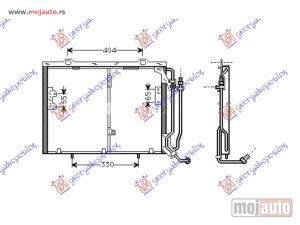 NOVI: delovi  HLADNJAK KLIME 2.3/2.4i 16/18V 2.5 TDI (54.5x41) Mercedes c class (w202) 93-99 -dostupno