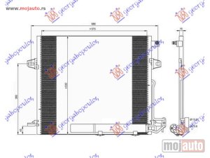 Glavna slika -  HLADNJAK KLIME (AUTO) (58.7x52.8x18) Mercedes ml (w164) 05-11 -dostupno - MojAuto