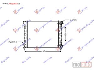 NOVI: delovi  HLADNJAK MOTORA 1.6 (43x32) Vw jetta 84-91 -dostupno