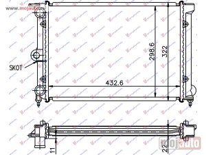 NOVI: delovi  HLADNJAK MOTORA 1.0/1.3 (43x32) (VALEO CLASSIC) Vw polo - audi 50 82-90 -dostupno