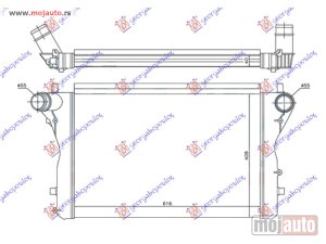 NOVI: delovi  HLADNJAK INTERKULERA 2.0 (S3) (610x410x40) 55 CEO ALUMINIJUM Audi a3 03-08 -dostupno