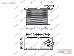 NOVI: delovi  HLADNJAK INTERKULERA 1.2/1.4 TFSi BENZIN (120x200x60) Vw jetta 05-10 -dostupno