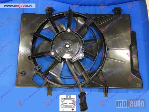 NOVI: delovi  VENTILATOR KOMPLET (BENZIN/DIZEL) (+AC) Ford fiesta 08-13 -dostupno