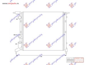 NOVI: delovi  HLADNJAK MOTORA 1.2/1.4cc 8V (39x38) (ZATVOREN SISTEM) Renault clio 94-95 -dostupno