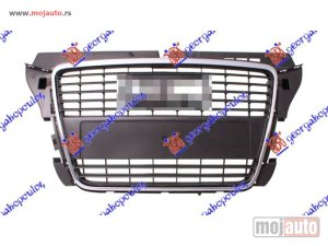 Glavna slika -  PVC MASKA SREBRNA/SIVA (HROM OKVIR) Audi a3 08-12 -nedostupno - MojAuto