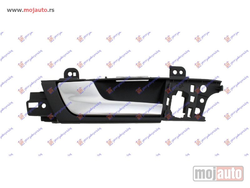Glavna slika -  KVAKA PREDNJIH VRATA UNUTRASNJA SREBRNA/CRNA Levo Audi a3 03-08 -dostupno - MojAuto