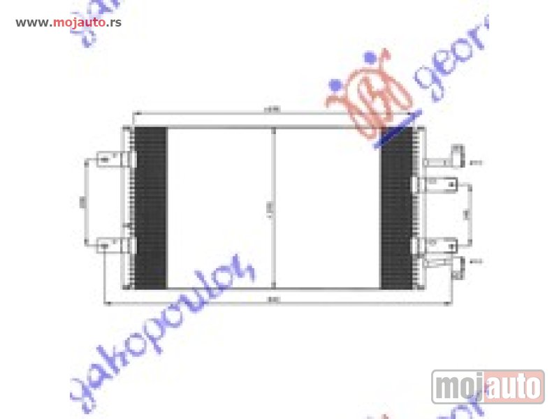 Glavna slika -  HLADNJAK KLIME 2.5 CDTi (69x39) Opel vivaro 06-14 -dostupno - MojAuto