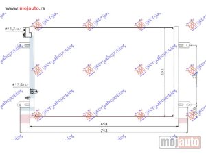 Glavna slika -  HLADNJAK KLIME 3.0 TFSI/3.2/4.2 FSI/5.2 (S6) BENZIN - 2.7/3.0 TDI DIZEL (658x393x16) Audi a6 08-10 -dostupno - MojAuto