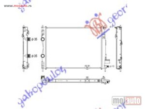 Glavna slika -  HLADNJAK MOTORA 1.5 DCi (59x45.6x34) Nissan qashqai 07-10 -dostupno - MojAuto