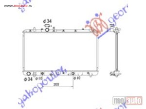 NOVI: delovi  HLADNJAK MOTORA 1.5i/1.6i 16V VVTi (AUTO) (375x710) Suzuki sx4 07-13 -dostupno