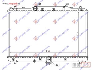 NOVI: delovi  HLADNJAK MOTORA 1.9 JTD-DDiS (375x650) Suzuki sx4 07-13 -dostupno