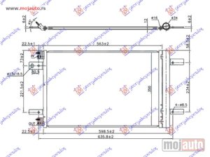 NOVI: delovi  HLADNJAK KLIME BENZIN/DIZEL (525x335x12) Citroen berlingo van 19- -dostupno