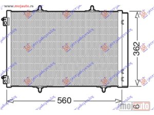 NOVI: delovi  HLADNJAK KLIME 1.2 BENZIN - 1.5/1.6 DIZEL (540x362) (4 NOSACA) Citroen c3 air cross 21- -dostupno