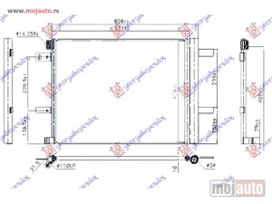 NOVI: delovi  HLADNJAK KLIME 1.2 THP BENZIN - 1.5/1.6 BlueHDi DIZEL (606x429x16) Ds ds7 crossback 17- -dostupno