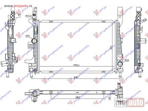 NOVI: delovi  HLADNJAK MOTORA 1.5 TDCi DIZEL (AUTO) (546x351x26) Ford focus 11-14 -dostupno