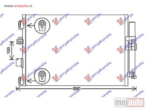 NOVI: delovi  HLADNJAK KLIME 1.5 TDCi/ECOnetic (591x378x16) Ford transit/tourneo connect 19-22 -dostupno