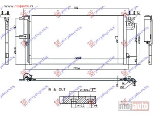 NOVI: delovi  HLADNJAK KLIME 1.5 EcoBoost (728x361x16) Ford focus 11-14 -dostupno