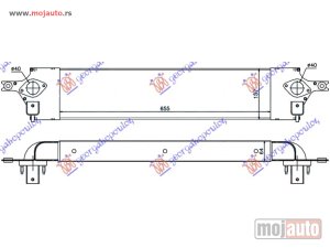 NOVI: delovi  HLADNJAK INTERKULERA 2.0 DCi (655x157x64) 07- Nissan x-trail 01-14 -dostupno