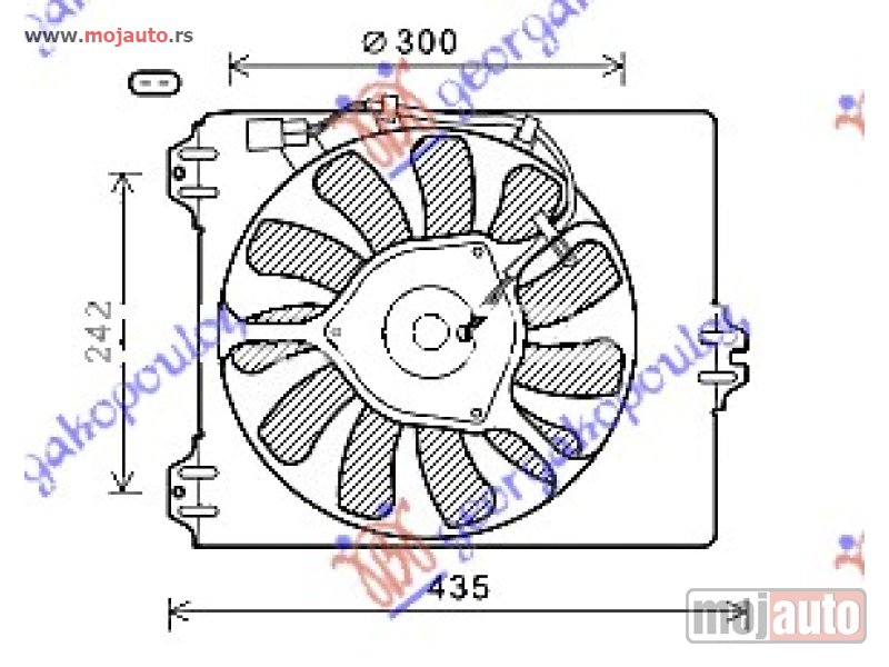 Glavna slika -  VENTILATOR (1.9 JTD-DDiS) Suzuki sx4 07-13 -dostupno - MojAuto