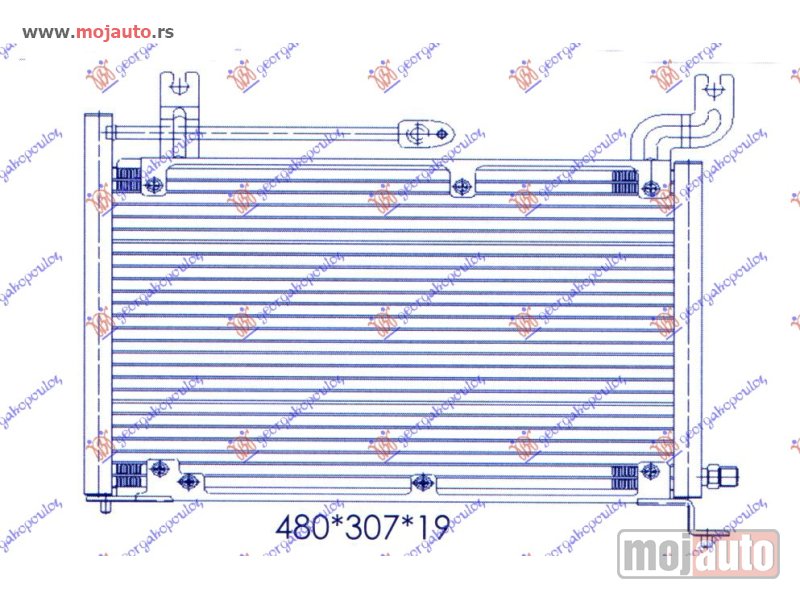 Glavna slika -  HLADNJAK KLIME (44x30x1.6) Suzuki swift sdn 93-95 -nedostupno - MojAuto