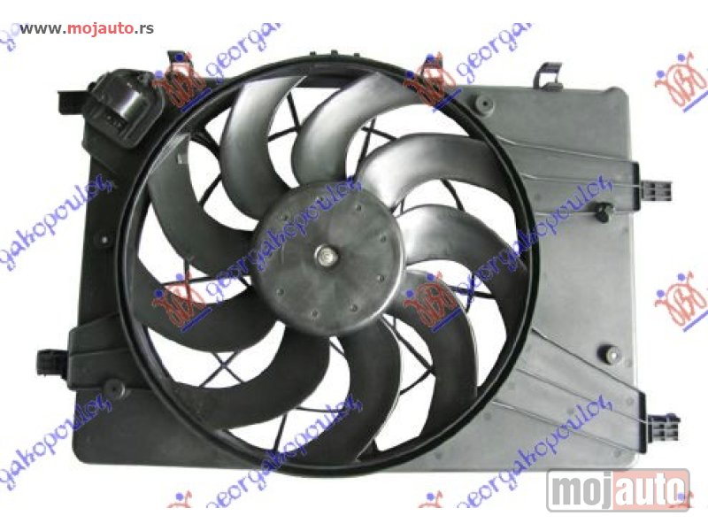 Glavna slika -  VENTILATOR KOMPLET (1.6/1.8 BENZIN) (4 PIN) Chevrolet cruze 13- -dostupno - MojAuto