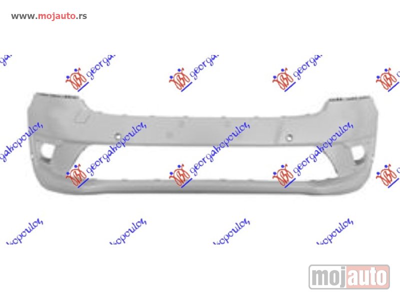 Glavna slika -  PREDNJI BRANIK PM (SA MAGLENKAMA) (4 OTVORA ZA SENZOR) Ford transit/tourneo connect 19-22 -dostupno - MojAuto