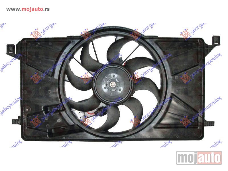 Glavna slika -  VENTILATOR KOMPLET (1.6 BENZIN) (390mm) (2 PIN) (SA KONTROLNOM JEDINICOM) Ford focus c-max 10-14 -dostupno - MojAuto