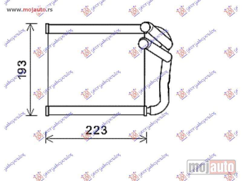 Glavna slika -  GREJAC KABINE (B) (211x159x27) Hyundai i30 5d 14-17 -dostupno - MojAuto