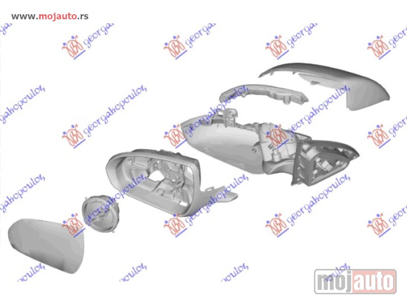 Glavna slika -  MIGAVAC U RETROVIZORU Levo Hyundai i30 hatchback 20- -dostupno - MojAuto