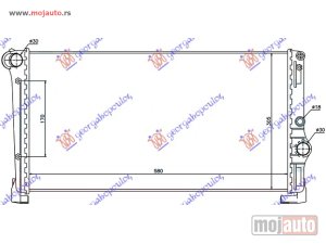 Glavna slika -  HLADNJAK MOTORA 1.3JTD (58x31x3.8) (MARELLI TIP) Fiat punto 03-11 -dostupno - MojAuto