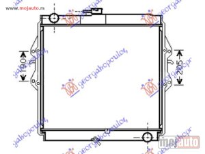 NOVI: delovi  HLADNJAK MOTORA 3.0 T.DIZEL (55x52.5x3.6) Toyota hi-lux 2wd/4wd 01-05 -dostupno