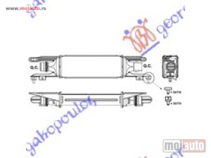 Glavna slika -  HLADNJAK INTERKULERA 1.3 CDTI (45x100x53) 66 KW Opel corsa d 06-15 -dostupno - MojAuto