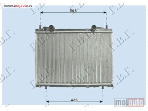 NOVI: delovi  HLADNJAK MOTORA 1.4/2.0 (+AC) (37.5x56.3) SA VENTILOM Fiat brava 95-03 -nedostupno